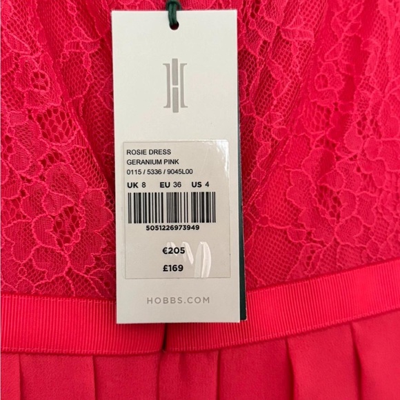 Hobbs Rosie Dress in Geranium Pink - Picture 1 of 4